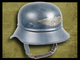 Casque de gladiateur perlé allemand Luftschutz M38