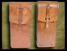 French  Army Indochina Algeria Leather MAS 38 SMG Pair Magazine Pouches
