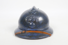 Franse  Metalen M15 Miniatuur Adrian Helm
