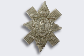 Insigne de casquette de montre noire des Royal Highlanders écossais, Première Guerre mondiale