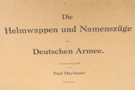 Les emblèmes et insignes du casque de l'armée allemande.