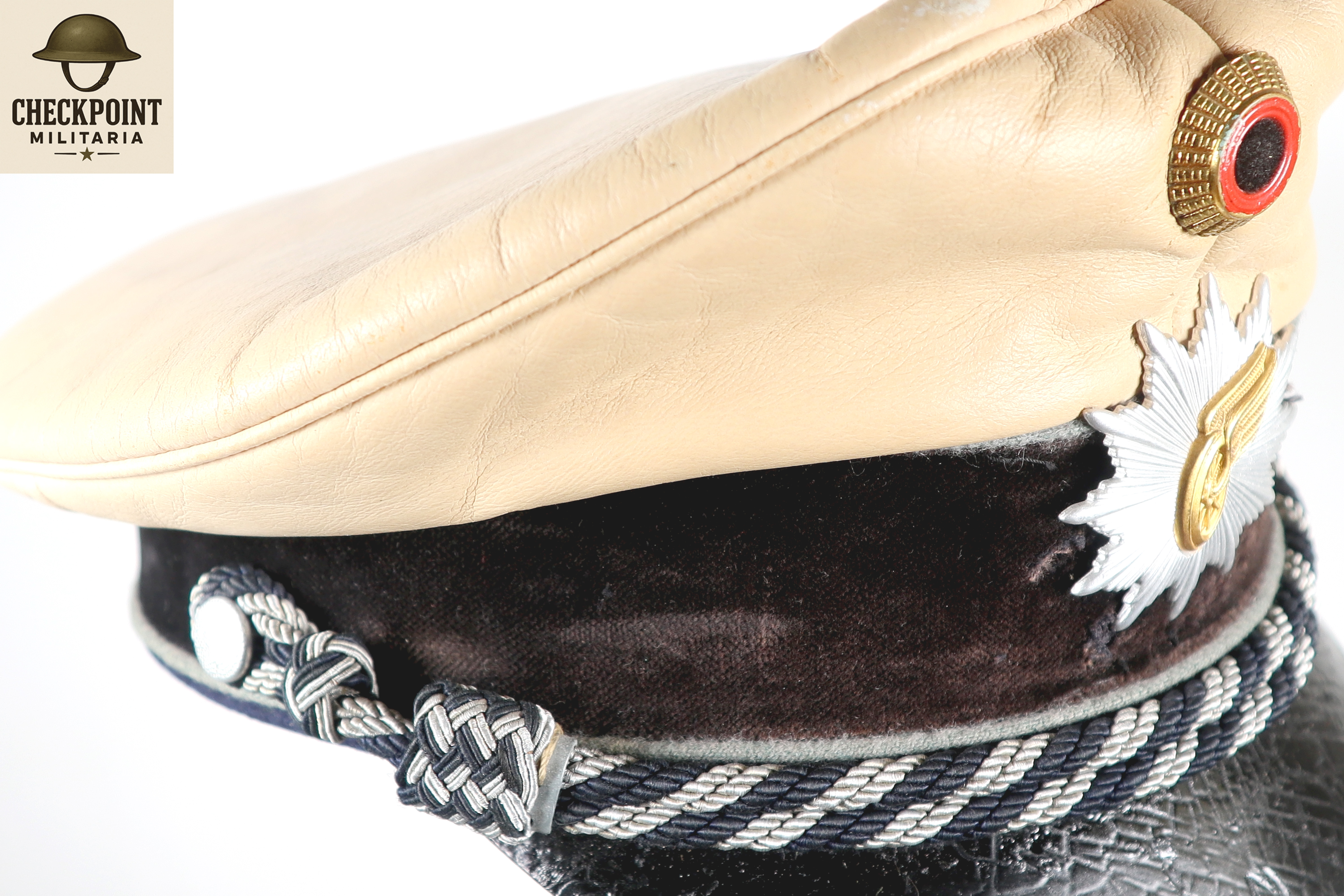 Casquette à visière de la police ferroviaire allemande