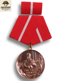 DDR Medaille für treue Dienste in den Kampfgruppen - Bronze.