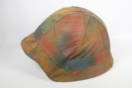 Casque suisse M1918/40 et housse camouflage d'automne