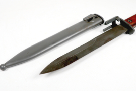Belgium—FN Type A Bayonet with Wood Grip Scales