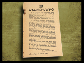 Waarschuwing  Februari 1941