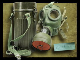 Dutch Navy / Marine Gas Mask W.W.II