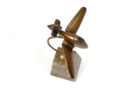 German Bronze Stuka on Marble Base
