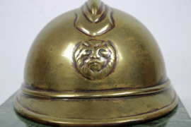 Bronze Belgian Miniature Helmet