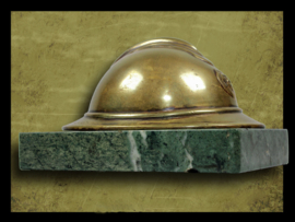 Bronze Belgian Miniature Helmet