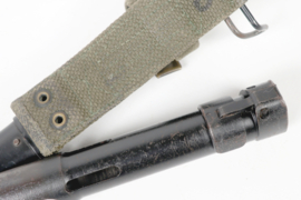 Dutch—FAL Type C Bayonet with Steel Scabbard Body and Web Belt Hanger