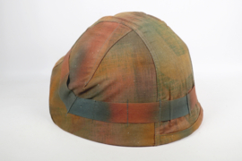 Casque suisse M1918/40 et housse camouflage d'automne