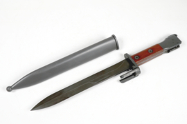 Belgium—FN Type A Bayonet with Wood Grip Scales