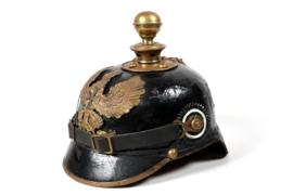 German "Landwehr" Spike helmet "Pickelhaube"