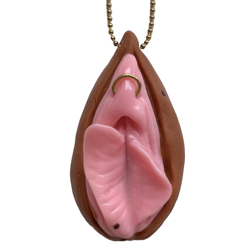 Pussy  Pendant  Unique Piece  with Piercing
