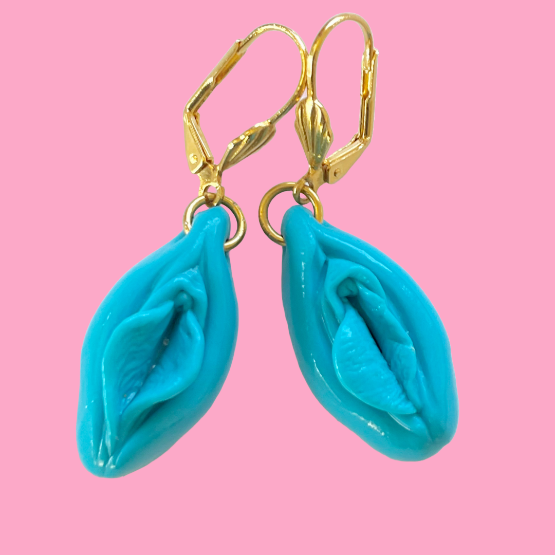 Pussy Earring Blue
