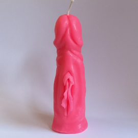 Human Being Candle Neon Pink