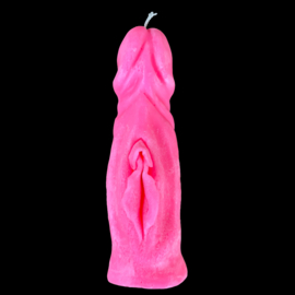 Human Being Candle Neon Pink & Blue