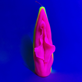 Handmade Fluor Rainbow Candle