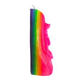 Handmade Fluor Rainbow Candle