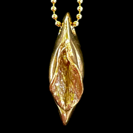Gold coloured - Pussy Pendant  (limited edition)