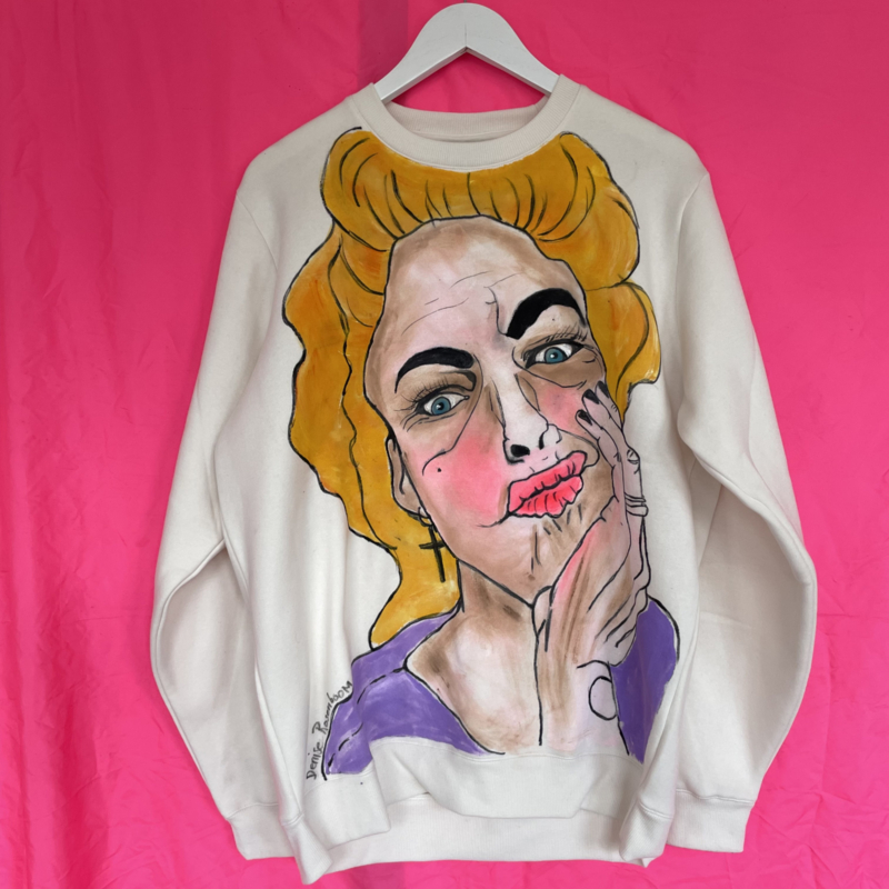 Confirm sweater HANDPAINTED “Marlyn”