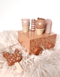 Wooden Icecream Car (6 PCS)