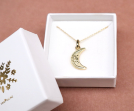 Necklace Gold Moon