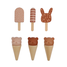 Wooden Icecream Car (6 PCS)