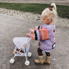 Doll Stroller Lila Hearts (12 pcs.)