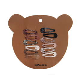 Hairclips Bear  3cm (12 pcs)
