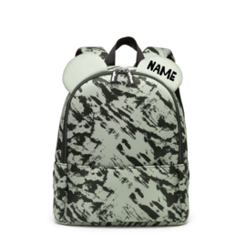 Backpack Bear Green Distress Personalised