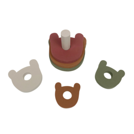 Stacking Toy Bear Green (5 pcs)