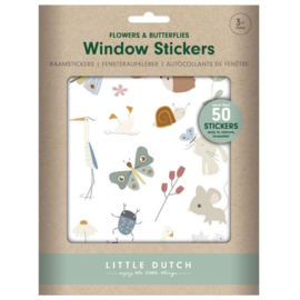 Raamstickers - Flowers & Butterflies