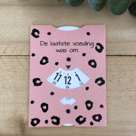 Voedingskaart -  zalm Roze