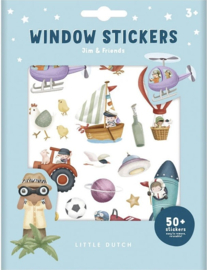 Raamstickers - Jim & Friends
