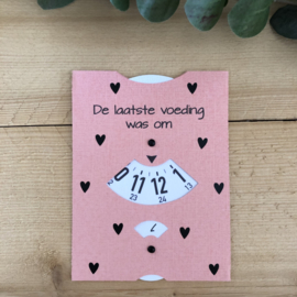 Voedingskaart -  zalm Roze