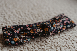 (CI) Haarband - Zwart - Mini bloemetjes