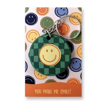 Sleutelhanger - Smiley - Groen