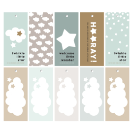 New born cadeaulabels - Blauw