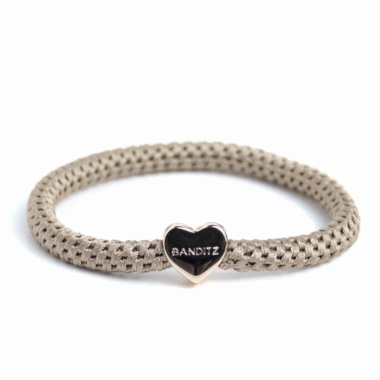 Banditz - Haarelastiek -Slimz - Love Beige Dark (Gold)