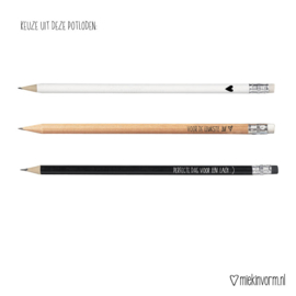Set van 3 potloden van MIEKinvorm