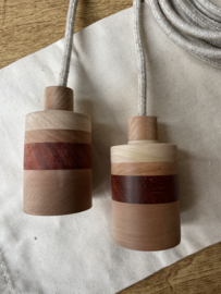 Set/enkele houten lamp - fitting  Melle