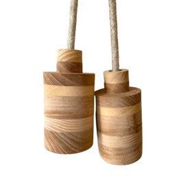 Set/enkele houten lamp - fitting  Keesje