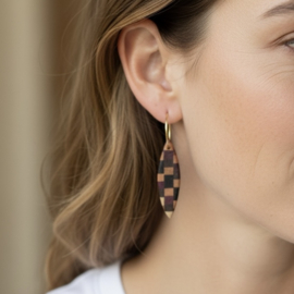 HOUTEN OORBELLEN DIVERS