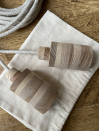 Set/enkele houten lamp - fitting  Keesje