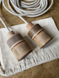 Set/enkele houten lamp - fitting  Borre