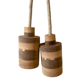 Set/enkele houten lamp - fitting  Sami