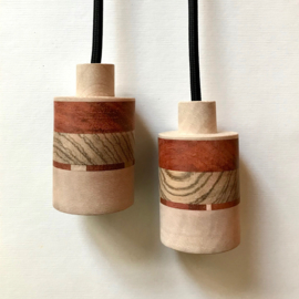 Set houten lampen - fitting Nash