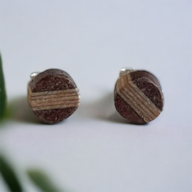 HOUTEN OORKNOPJES ROND 